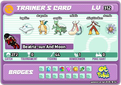 Beatriz-sun And Moon Card otPokemon.com