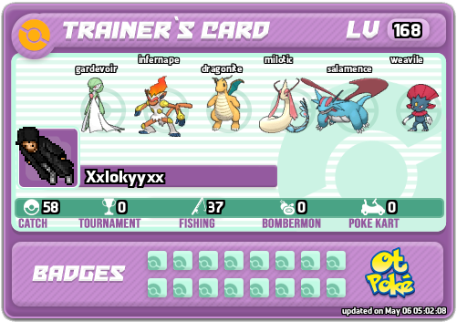 Xxlokyyxx Card otPokemon.com