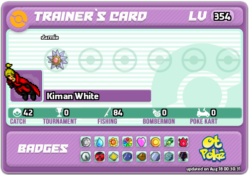 Kiman White Card otPokemon.com