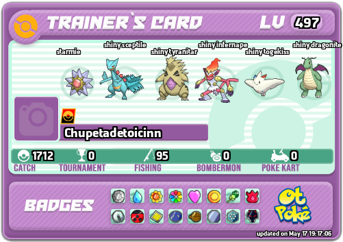 Chupetadetoicinn Card otPokemon.com