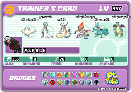 Y S P A C E Card otPokemon.com