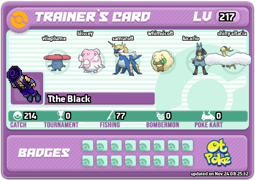 Tthe Black Card otPokemon.com