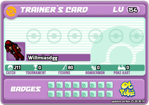 Willmiasdgg Card otPokemon.com