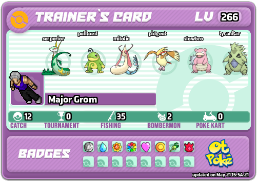 Major Grom Card otPokemon.com