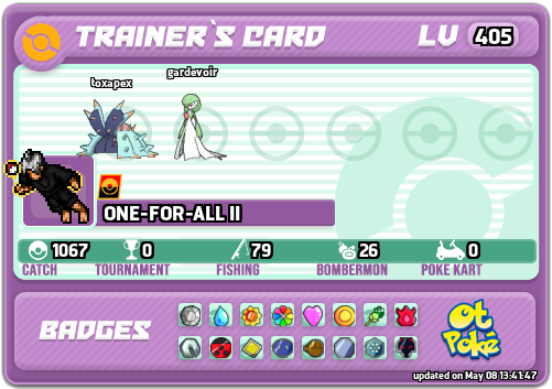 ONE-FOR-ALL II Card otPokemon.com