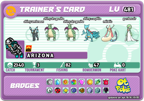 A R I Z O N A Card otPokemon.com