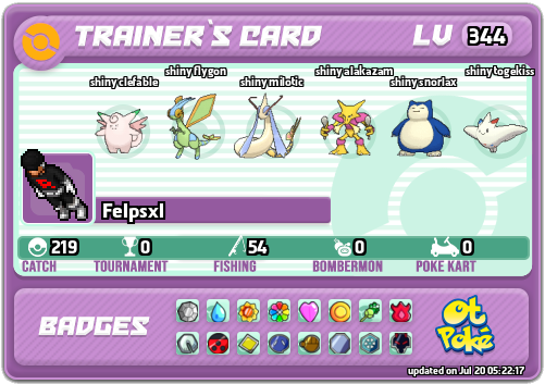 Felpsxl Card otPokemon.com