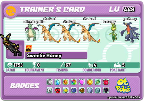 Sweetie Honey Card otPokemon.com