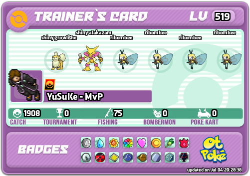 YuSuKe - MvP Card otPokemon.com