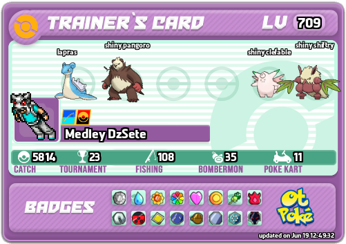 Medley DzSete Card otPokemon.com
