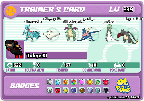 Tobye Xl Card otPokemon.com