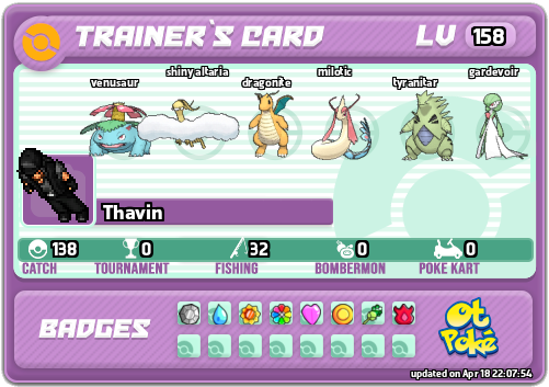 Thavin Card otPokemon.com