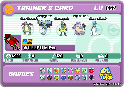 W I L L P U M Psx Card otPokemon.com