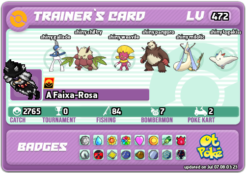 A Faixa-Rosa Card otPokemon.com