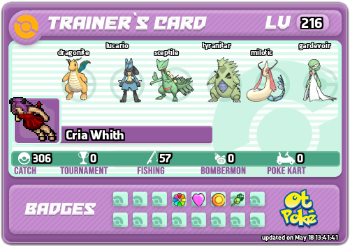 Cria Whith Card otPokemon.com