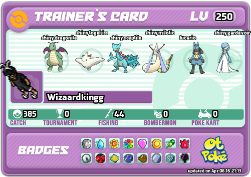 Wizaardkingg Card otPokemon.com