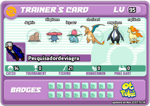 Pesquisadordeviagra Card otPokemon.com