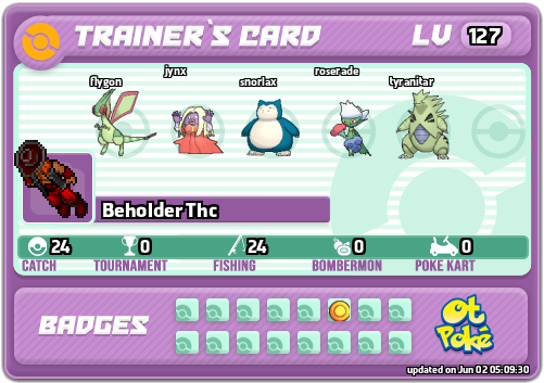Beholder Thc Card otPokemon.com
