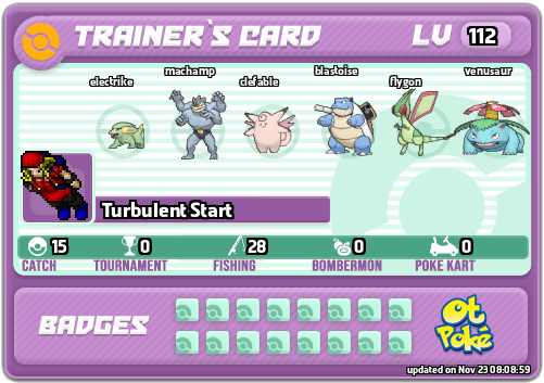 Turbulent Start Card otPokemon.com