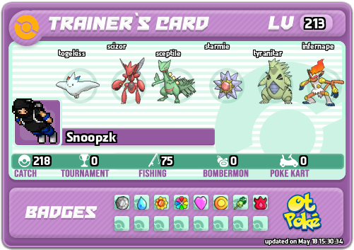 Snoopzk Card otPokemon.com