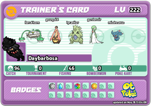 Daybarbosa Card otPokemon.com