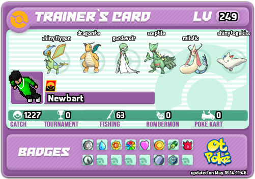 Newbart Card otPokemon.com