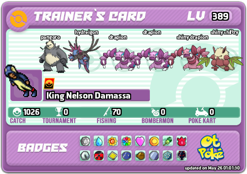 King Nelson Damassa Card otPokemon.com