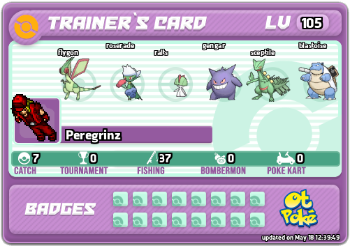 Peregrinz Card otPokemon.com