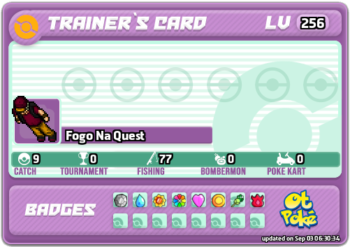 Fogo Na Quest Card otPokemon.com