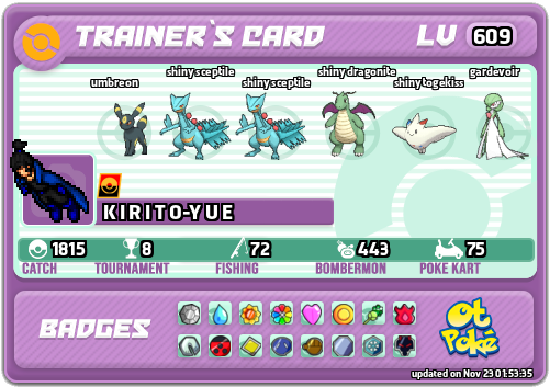 K I R I T O-Y U E Card otPokemon.com