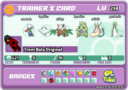 Trem Bala Original Card otPokemon.com