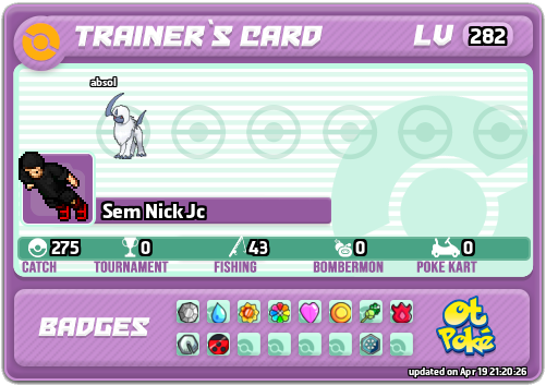 Sem Nick Jc Card otPokemon.com