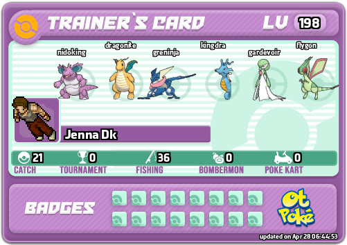 Jenna Dk Card otPokemon.com