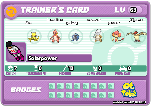 Solarpower Card otPokemon.com