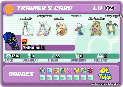 Shibukai Ll Card otPokemon.com