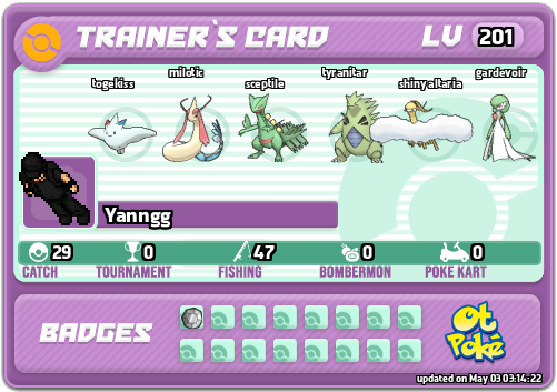 Yanngg Card otPokemon.com