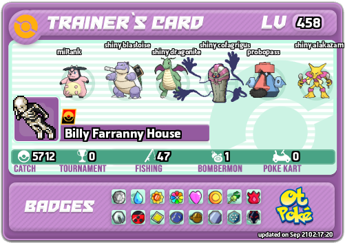 Billy Farranny House Card otPokemon.com