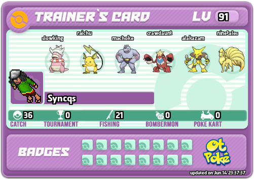 Syncqs Card otPokemon.com