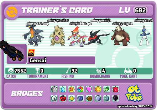 Gensai Card otPokemon.com