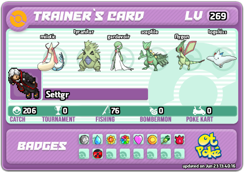 Settgr Card otPokemon.com