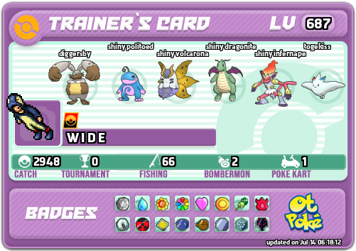 W I D E Card otPokemon.com