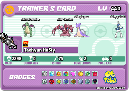 Taehyun HaSty Card otPokemon.com