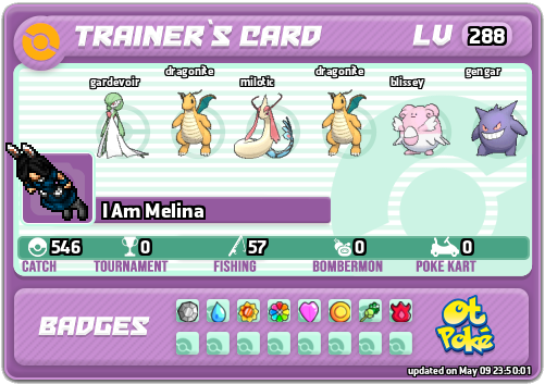 I Am Melina Card otPokemon.com