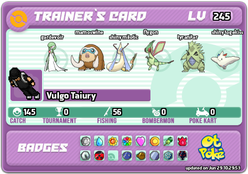 Vulgo Taiury Card otPokemon.com