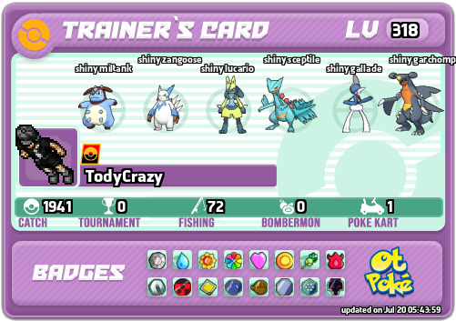 TodyCrazy Card otPokemon.com