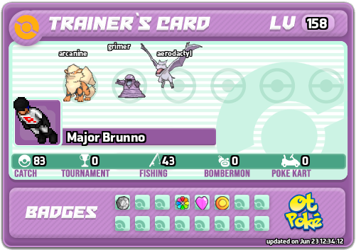 Major Brunno Card otPokemon.com