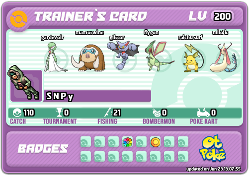 S N P y Card otPokemon.com