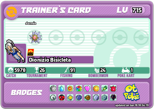 Dionizio Bisicleta Card otPokemon.com