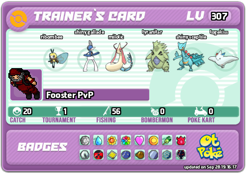 Fooster PvP Card otPokemon.com