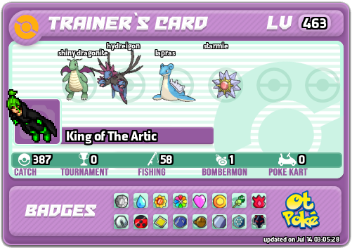 King of The Artic Card otPokemon.com